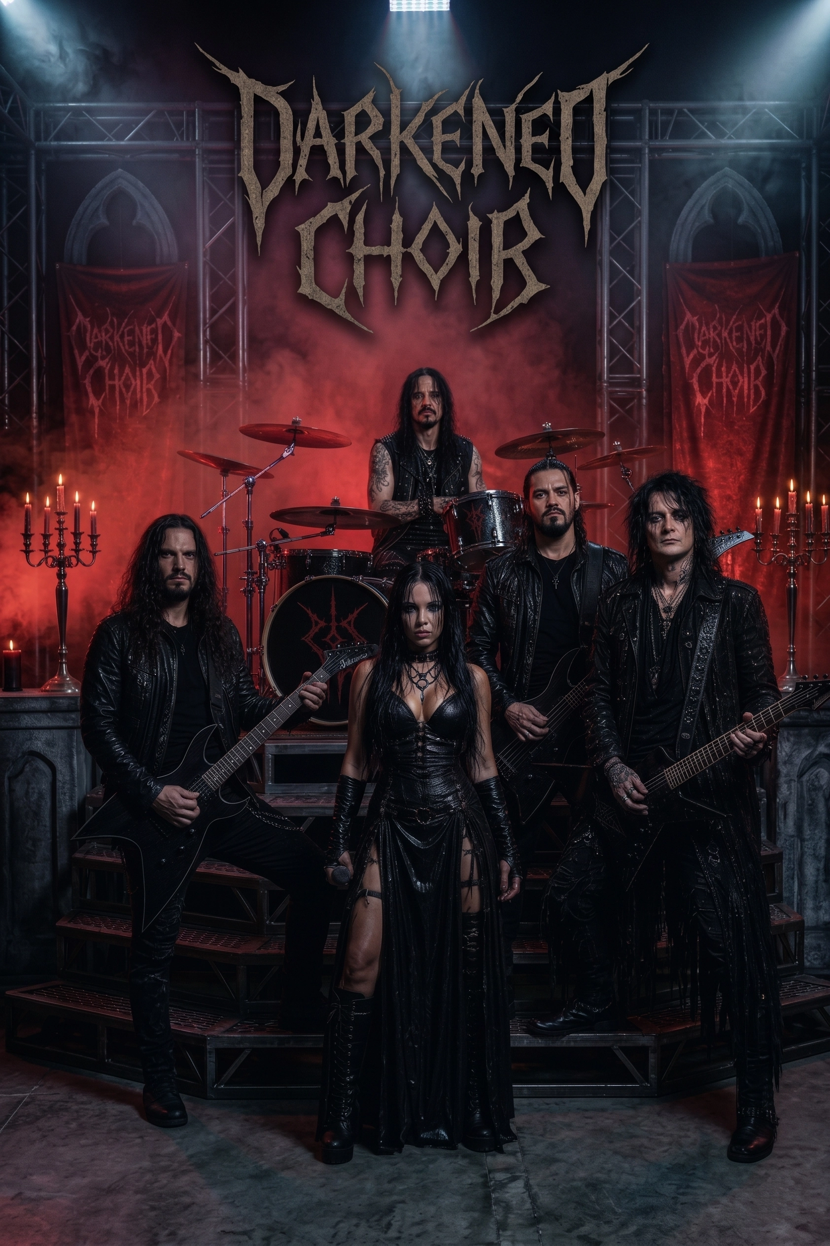 Darkened Choir full band promotional image